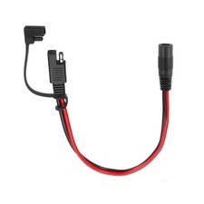 SAE to DC 5525 Female Adapter,1FT with Waterproof Cover for Solar Panel Portable