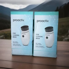 2 Proactiv PORE CLEANSING BRUSH Charcoal  Face Brush 360 Rotation - NEW