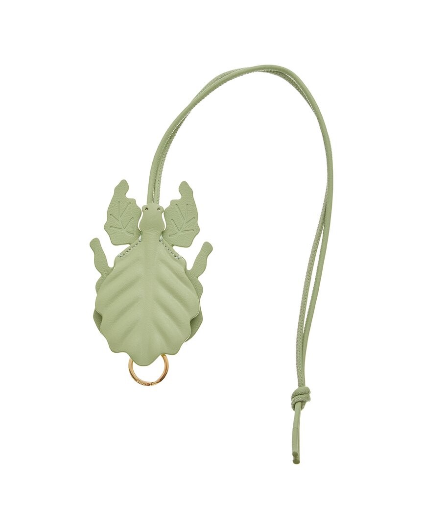 Loewe Leaf Insect Leather Keyfob Charm Womens Green 49990₽