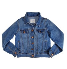 Old Navy Jean Jacket Size L 10-12 Girls Blue Denim Button Up