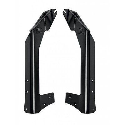KC HiLiTES For Jeep Wrangler JK 2018 Overhead Xross Bar Light Black Mount 50in.