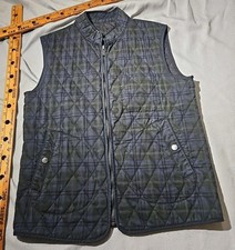 Massimo Dutti Vest Mens Large 40 Navy Blue Qu...