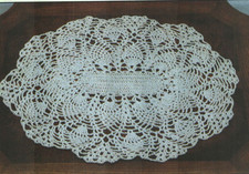 PINEAPPLE CENTERPIECE DOILY HOME DECOR DIGEST SIZE CROCHET PATTERN INSTRUCTIONS