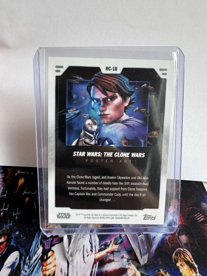 2023 Topps Star Wars The Clone Wars Poster Art #HC-18 Holograms CASE HIT - Image 2 of 4