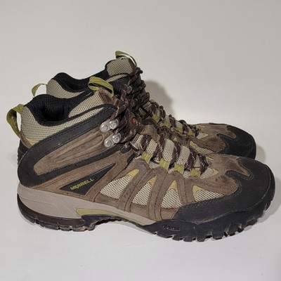 Merrell Ridgeline Mid Ventilator Hiking Boots Leather Boots Sz 11
