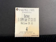 Vintage Movie Ticket Stub Batman