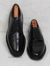 Royal Tweed England Churchs Mens Black Oxford  Leather Shoes 9 ½ US