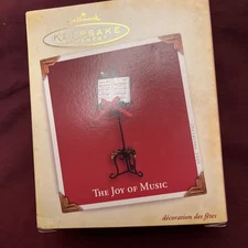 Hallmark The Joy Of Music Ornament Music Stand Christmas Tree Ornament 