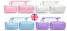 Cosmetic Bag Makeup Small Clear Set Of 3 Ladies Girls Fashion Accessories UK NEW