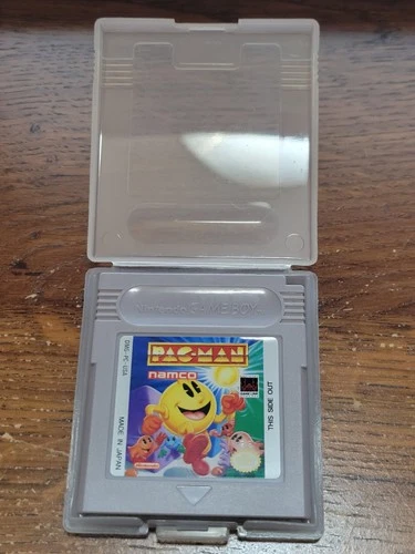 Pac-Man Nintendo Gameboy Game - 1991 - Game and Clear Case