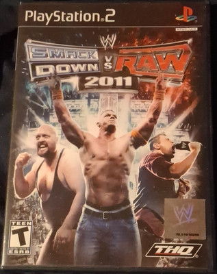 WWE SmackDown vs. Raw 2011 by THQ for PlayStation 2 Wrestling Game Manual T