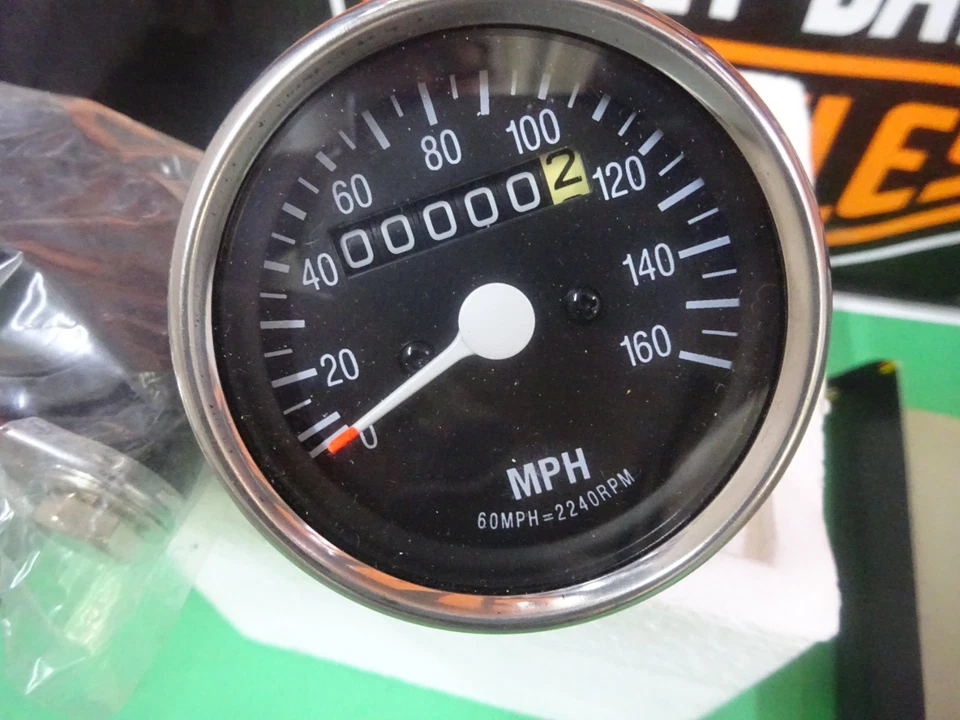 Harley Davidson FXST/FXWG Rpl 2240:60 MINI VELOCÍMETRO MECÁNICO Foto 3 de 4