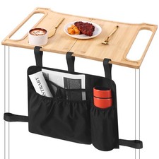 Tray and Bag for Folding Walkers, Mobility Tray Table, Multi Pockets Walker B...