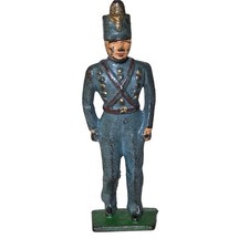 Grey Iron Toy Soldier G8 West Point Cadet Officer Blue Vintage Antique Dimestore