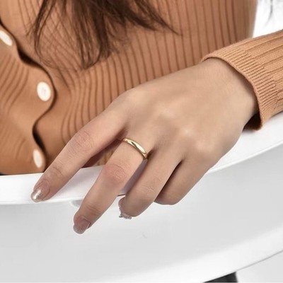 Klassischer Kuppel-Ehering Damen 18kt massiv Gelbgold 4mm neu im Karton 6,5