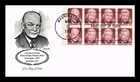 DR JIM STAMPS US COVER PRESIDENT DWIGHT D EISENHOWER 8C BOOKLET FDC ARTMASTER
