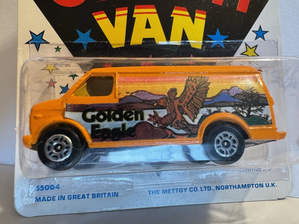 Corgi Junior 91 GOLDEN EAGLE Chevrolet Van 1976 OVP in Blisterverpackung UK - Bild 2 von 4