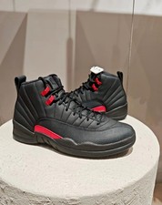 New Jordan 12 'Bloodline' Retro Mid Top Basketball Shoes US Size 6.5-12