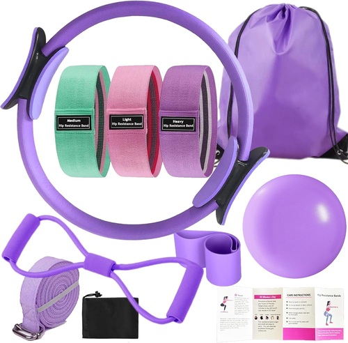 Kit Pilates Essentials Pour Femme - Yoga à Domicile - NEUF Fabriqué USA