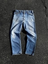 Vtg Levi’s Orange Tab Straight Leg Jeans Size 34 Distressed  Made In USA 90s 