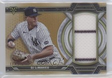 2021 Topps Triple Threads Single Jumbo Relics Gold 1/9 DJ LeMahieu #SJR-DLE 1o3