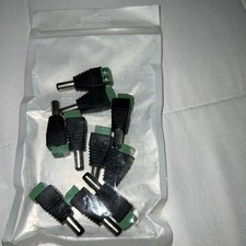 10 Pcs 12V 0.08 x 0.22 in DC Power Male Plug Jack Adapter Connector for CCTV LED