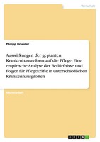 Philipp Brunner | Auswirkungen Der Geplanten Krankenhausreform Auf Die...