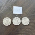 Set Of 3 Silver half dollar 1934-1942 Lot 128