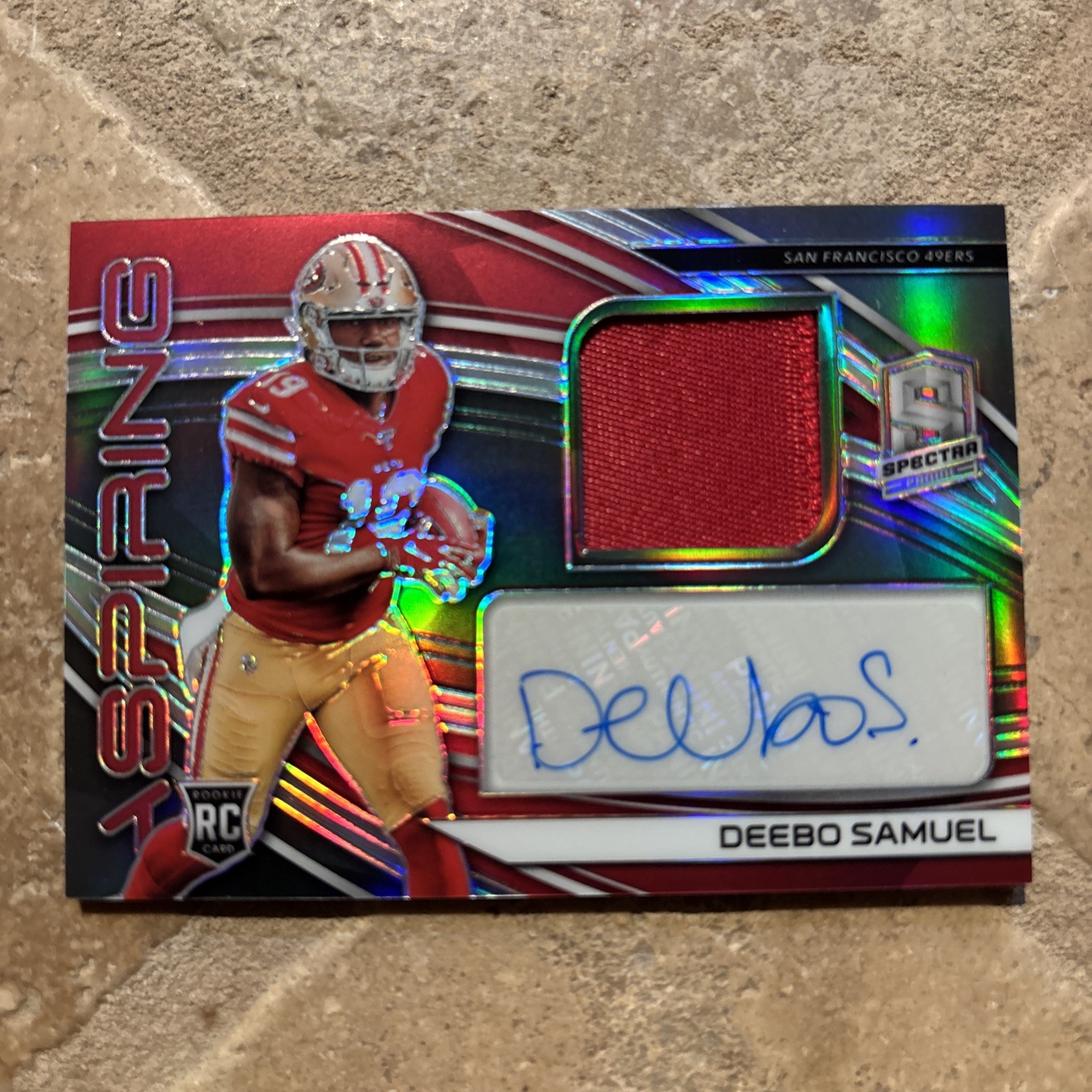Deebo Samuel Panini Spectra Aspiring Patch Autographs #APA9 Base