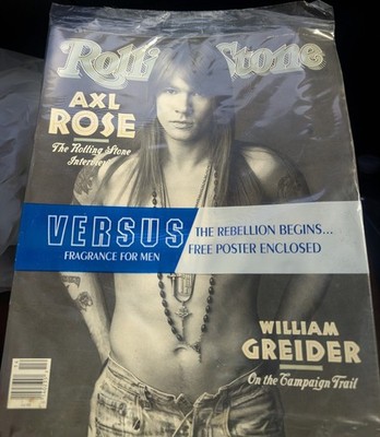 New Sealed Rolling Stone Magazine Issue #627  4/2/92 Axl Rose Guns N  Roses