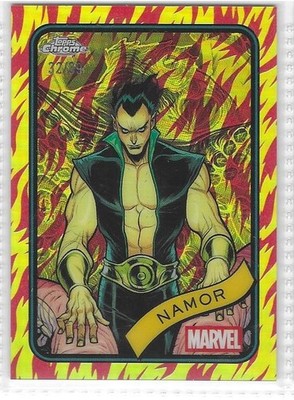 Namor - Human Torch Refractor - #12 - /39 - Marvel 2025 Topps Chrome