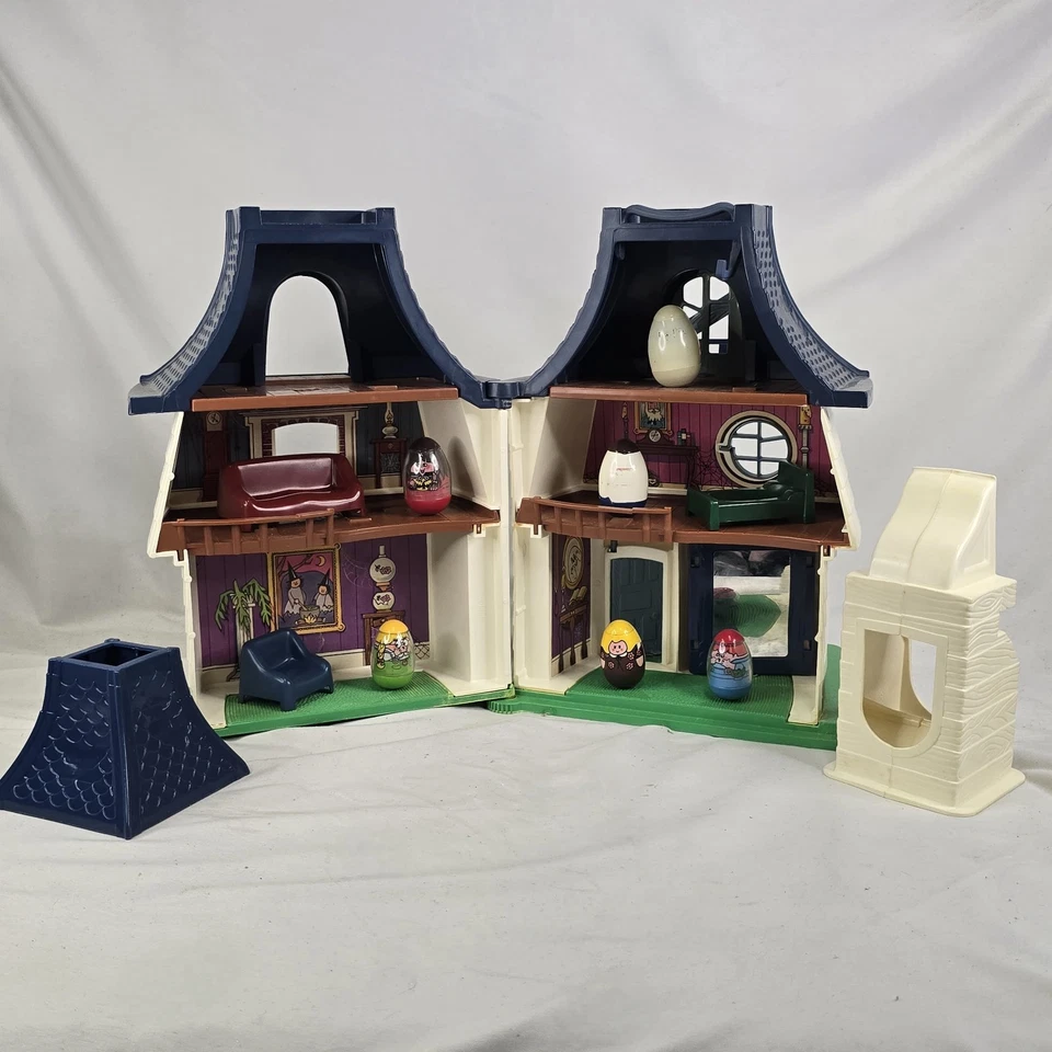 Weeble Wobble 1976 Casa Embrujada Plegable Juguetes Coleccionables De Colección con Caja Hasbro Foto 3 de 4