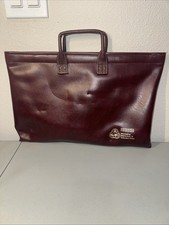 NCPDM Case Maker Portfolio Burgundy Case/Bag  Metal Hing Faux Leather