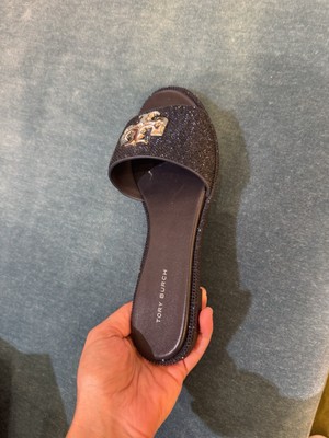 Glitter Tory Burch Jeweled Sandals Tory Burch Miller Crystal