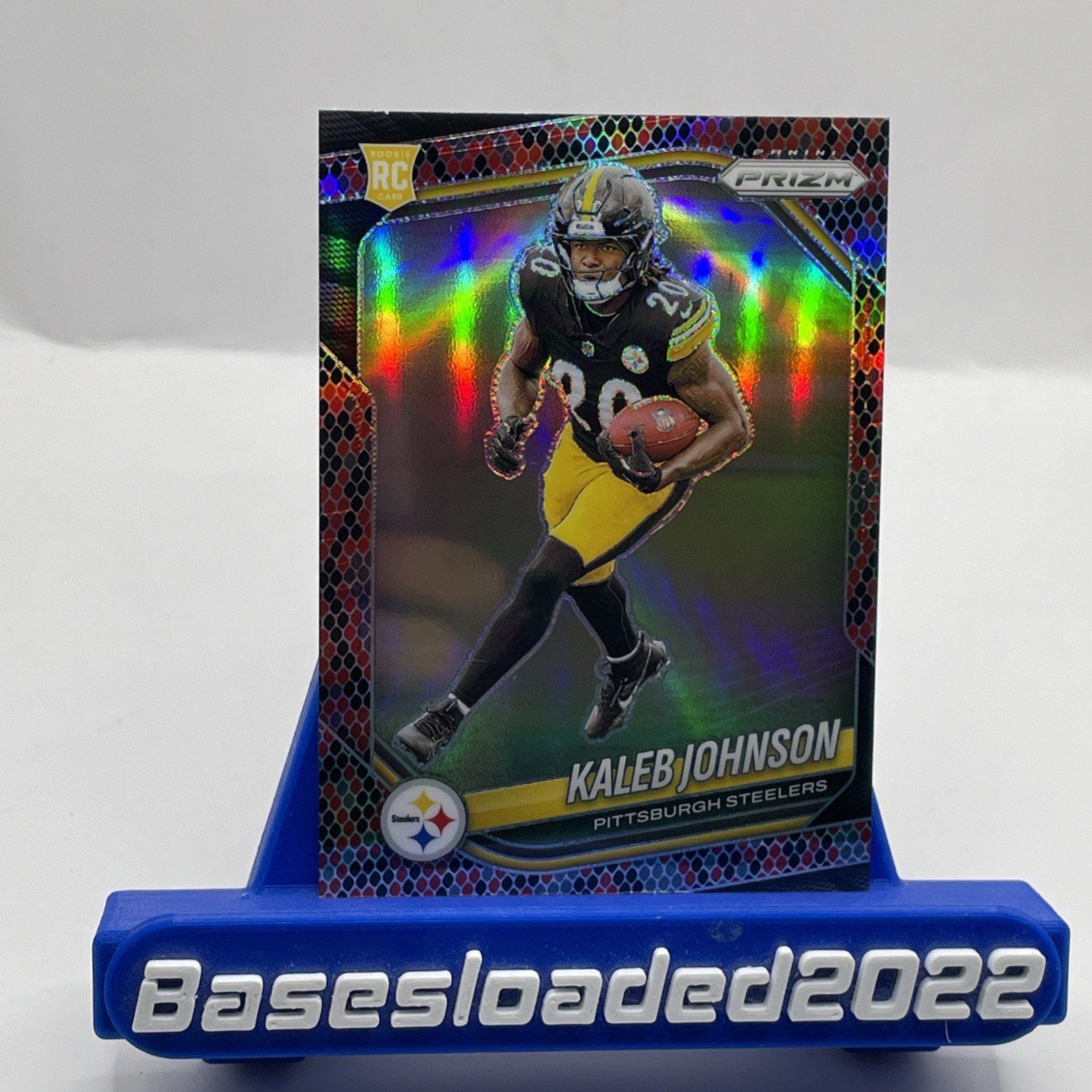 2025 Panini Prizm - Rookies Kaleb Johnson #375 Snake Skin Prizm (RC) Steelers