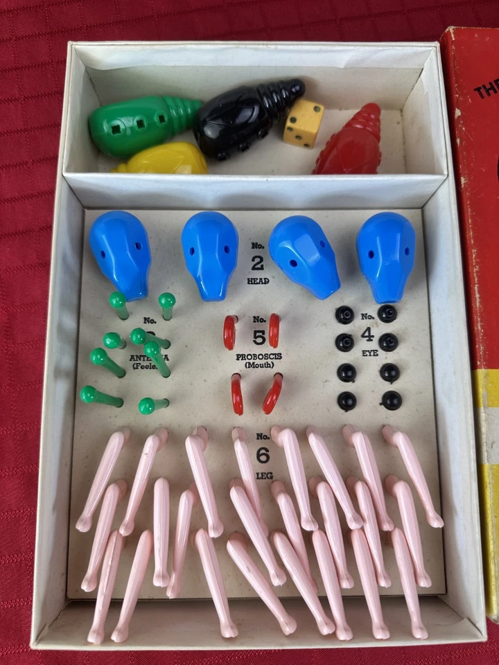 VTG Original 1949 Retro Kids GAME OF COOTIE W. H. SCHAPER MFG. CO. COMPLETE Set - Image 3 of 4