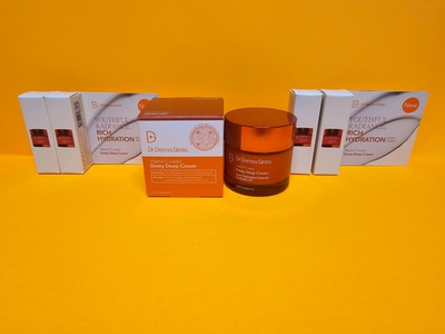 #ad #ad Dr. Dennis Gross Dewy Deep Cream Vit C Lactic 2oz jar 4 pc .25 travel = 3 oz $47.00
