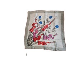 Beautiful Floral Vintage Scarf 30x30