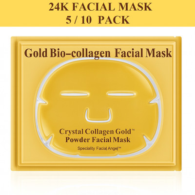 24k Gold Gesichtsmaske Hautpflege Kollagen Gel Gesichtsmaske Anti Falten Feuchtigkeit Pflaster