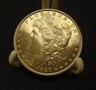 1887 United States Morgan Silver Dollar $1 BU UNC Spectacular Coin