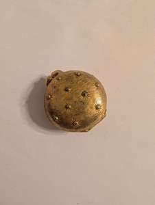 Vintage Gold Toned Houdigant Case with Facial Creme