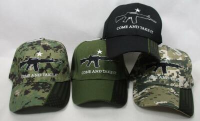 Come And Take It 2nd Amendment Star Ball Cap Hat American Flag Gun Rights Rifle
