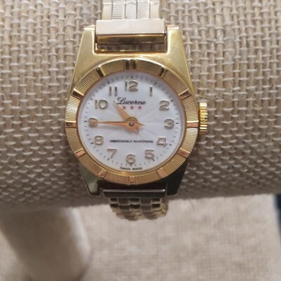 Vintage Lucerne Gold Swiss Women's Mechanical Wind Watch