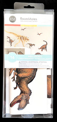 RoomMates Dinosaur Peel & Stick Wall Decals  **New**  Actual Item Pictured