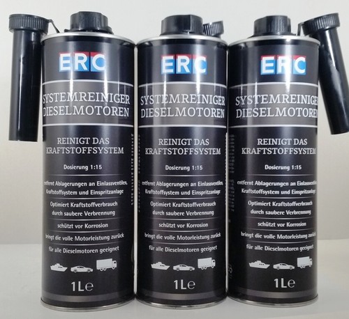 ERC Systemreiniger Dieselmotoren 3x1L Diesel einspritzsystemreiniger ...