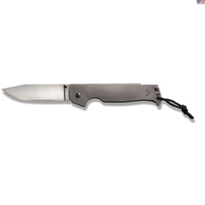 Pocket Bushman 4.5'' Clip Point Folding Knife with Ram Safe Lock   Durable Design