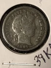 1897 Barber Dime    Nice Grade