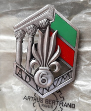 Insigne 6° REI émail Levant Syrie Liban LÉGION ÉTRANGÈRE Retirage FFL BADGE