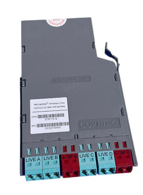 Corning ETM-7A-Q Pretium Edge TAP Module 2-Port Conf A (LC-LC) OM4 70/30 Split 