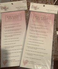 Bridal Shower Questions - Who knows her best  - Quantity Of 2